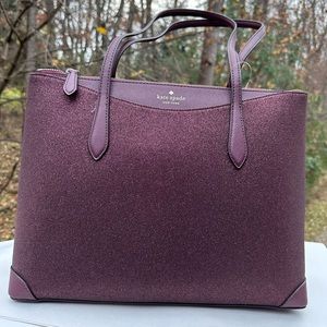 Kate Spade Glitter Fabric Tote NWT